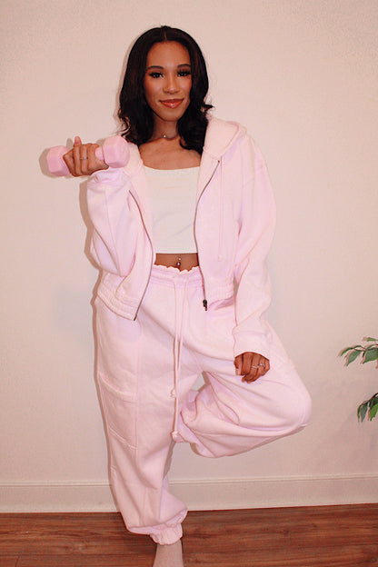 Light Pink Oversized Joggers