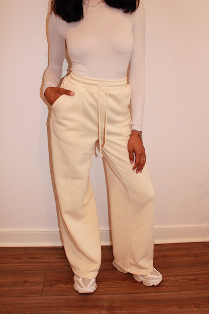 Ivory High Waist Pants