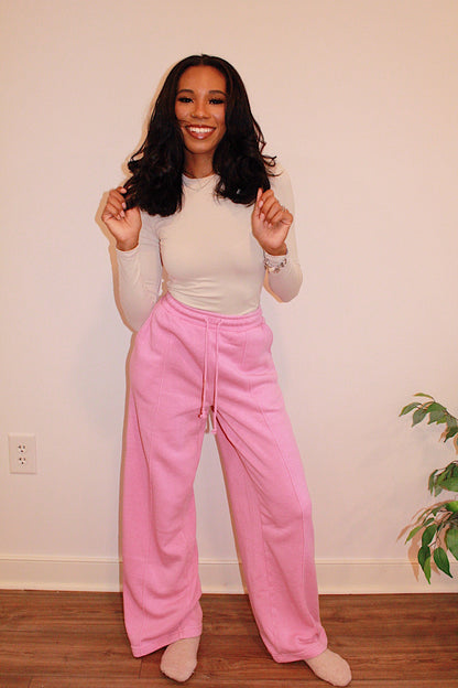 Pink High Waist Pants