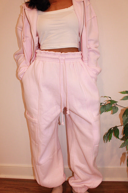 Light Pink Oversized Joggers