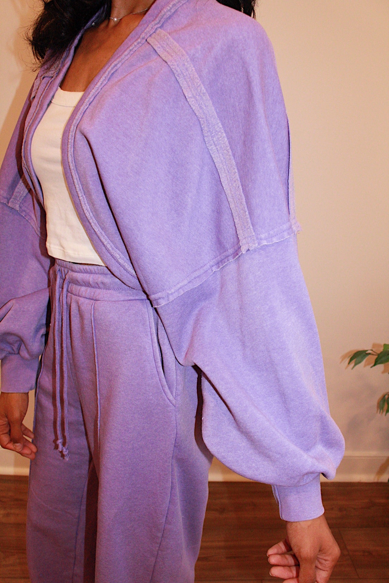 Lavender Cropped Shrug